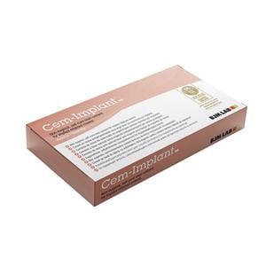 CEM IMPLANT - Confezione pasta-pasta da 20 ml: 1 siringa base da 10 ml, 1 siringa catalizzatore da 10 ml, 1 blocco per impasti e