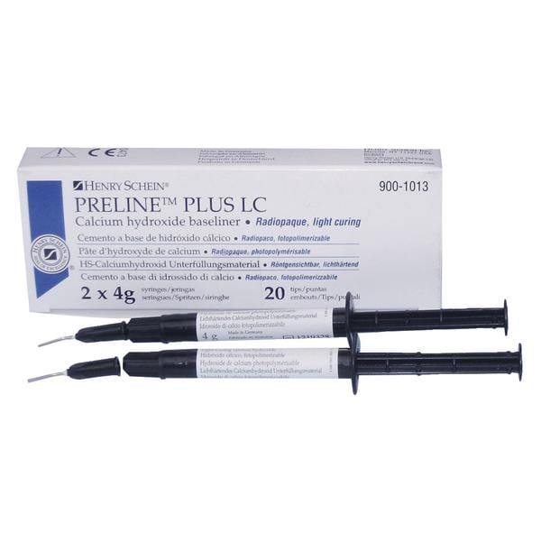 PRELINE PLUS LC FOTOPOLIMERIZZABILE - Confezione: 2 siringhe da 4 g cad.+ 20 aghi applicatori