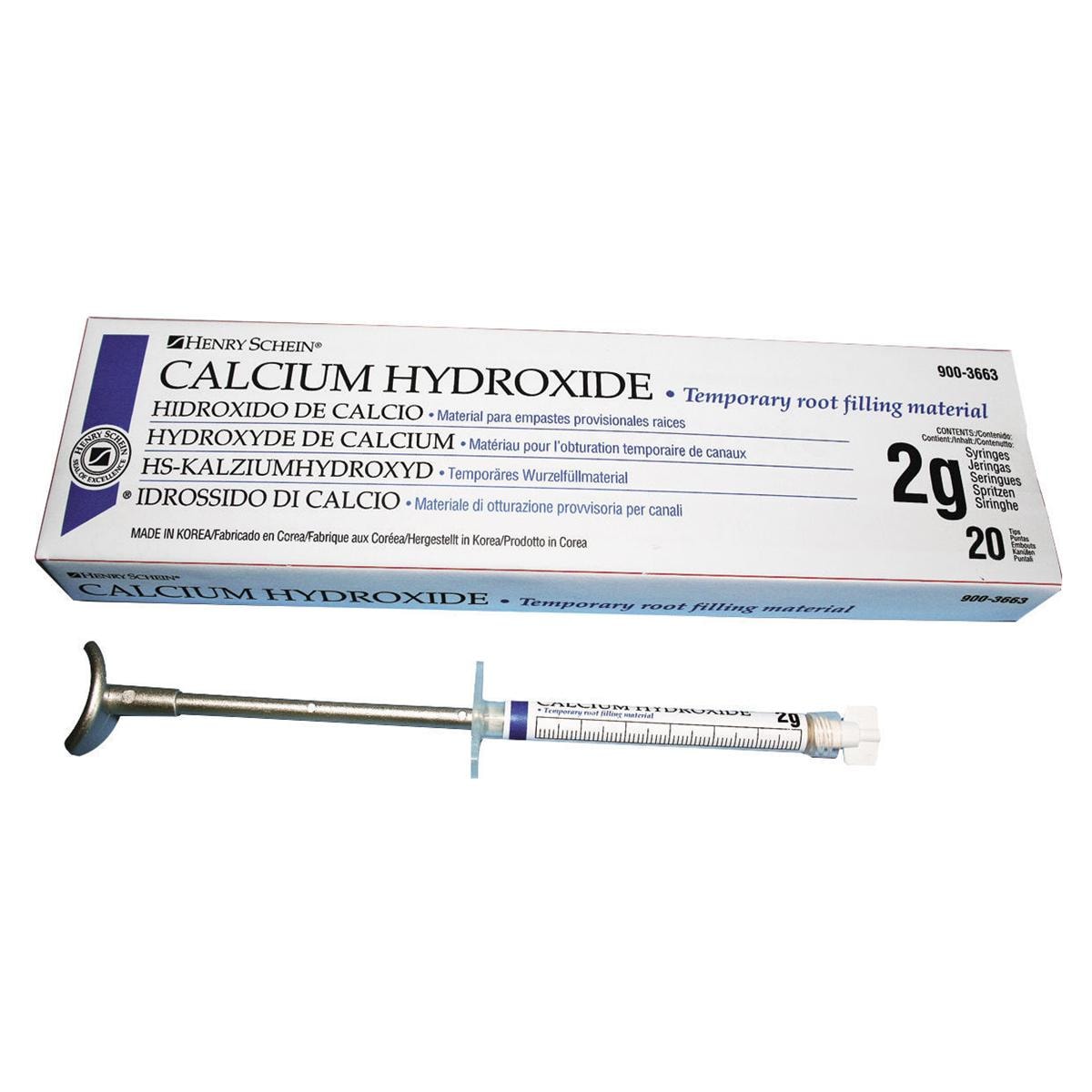 CALCIUM HYDROXIDE - Confezione: 1 siringa da 1,2 ml (2 g) + 20 aghi applicatori