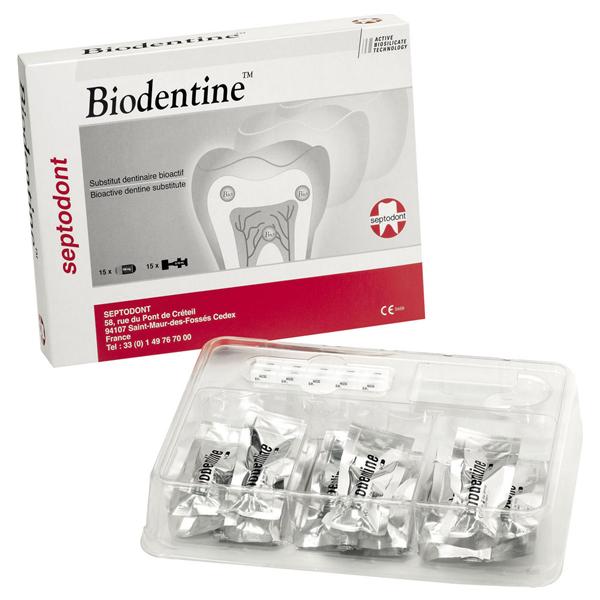 BIODENTINE CONFEZIONE INTRO - Confezione Intro: 5 capsule da 0,7 g cad. di polvere bianca + 5 flaconcini di soluzione acquosa di