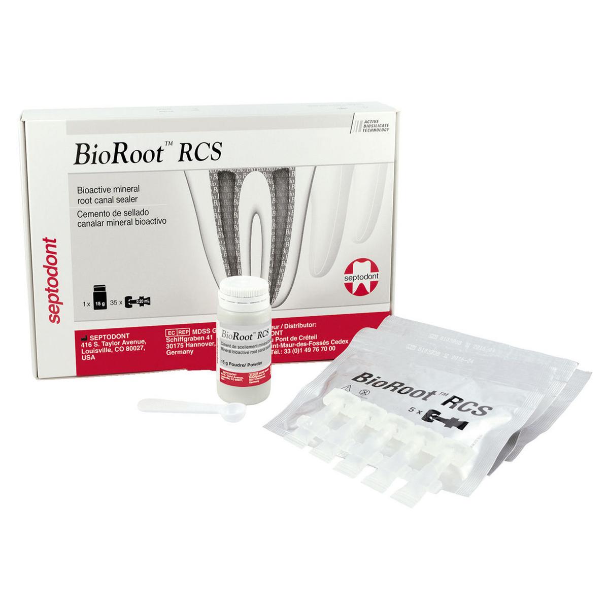 BIOROOT RCS - Confezione: 1 flacone da 15 g di polvere + 35 flaconcini di soluzione acquosa di cloruro di calcio