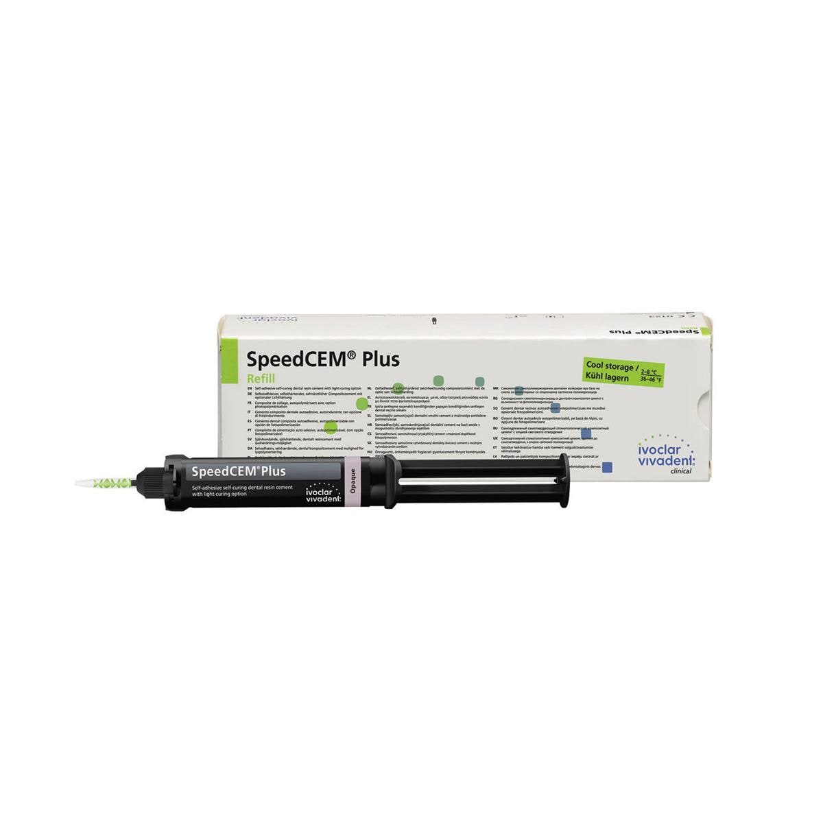 SpeedCEM PLUS SIRINGHE - Confezione: 1 siringa automix colore opaco da 9 g, 15 puntali miscelatori + 5 cannule endocanalari