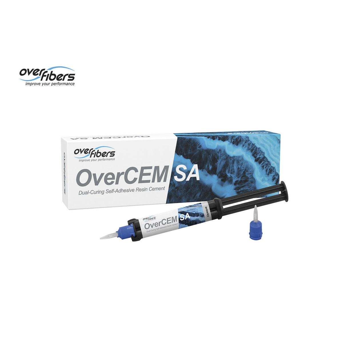 OverCEM SA SIRINGHE - Colore Opaque - siringa da 9,5 g + 13 puntali miscelatori regular conici