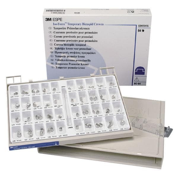 CORONE ISO-FORM KIT INTRO per posteriori - 64 corone