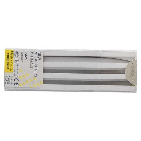 NEW METAL STRIPS - Grana 50&#181;m/fine - Misura 1000 - giallo