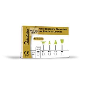 DIA-CER KIT - Kit assortito da 4 pz. (dischetto, micro-fiamma, fiamma, coppetta)