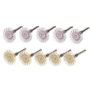 SOF-LEX DIAMOND SPIRAL WHEELS KIT - Kit: 5 pz pre-lucidatura (beige), 5 pz lucidatura (rosa), 1 mandrino