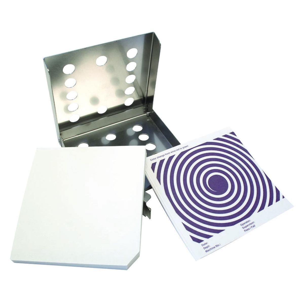 BOWIE & DICK TEST - Intro Kit: 1 cassetta in acciaio inox, 20 test e 20 schede di carico
