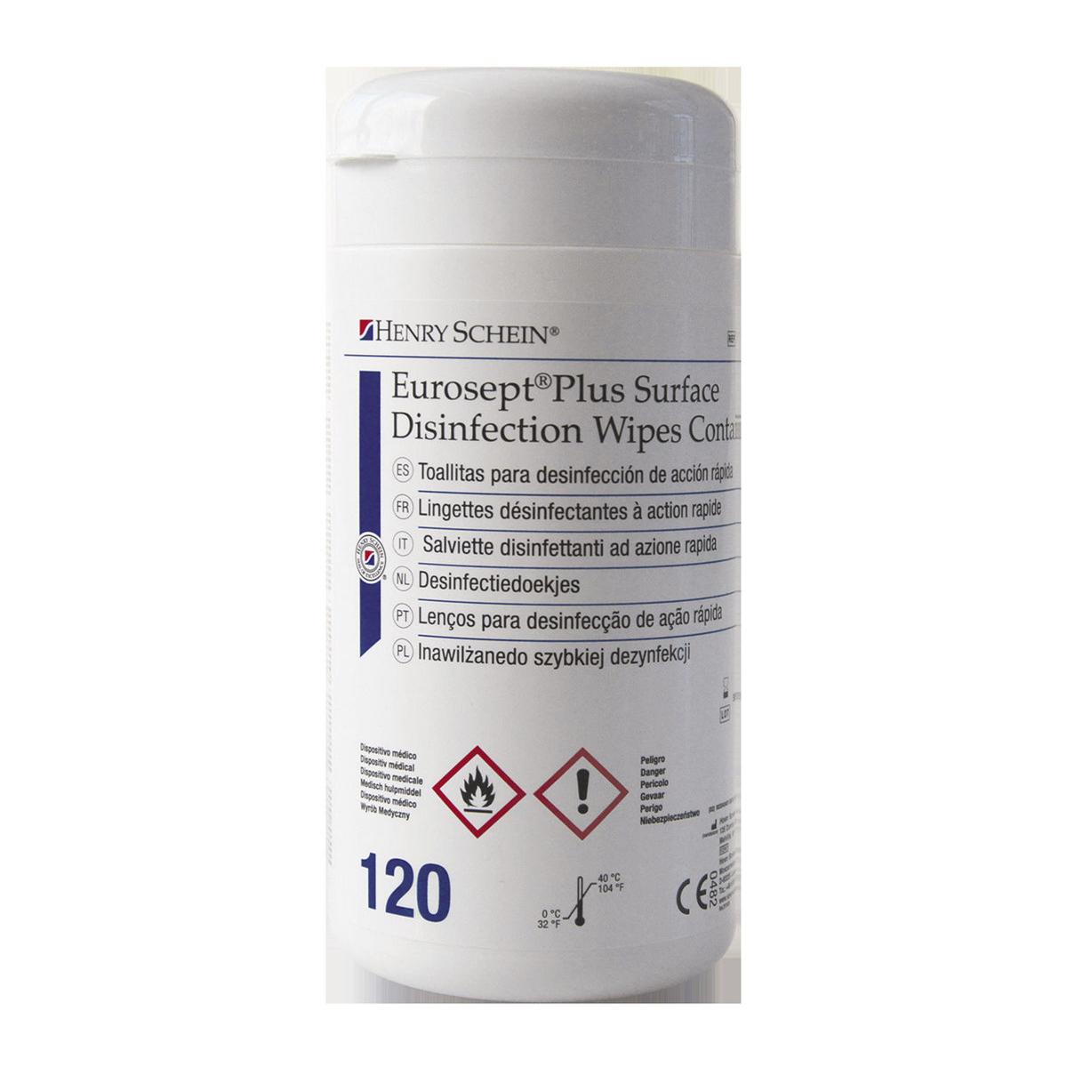 EUROSEPT PLUS SURFACE DISINFECTION WIPES (AD ESAURIMENTO) - Barattolo da 120 pz.
