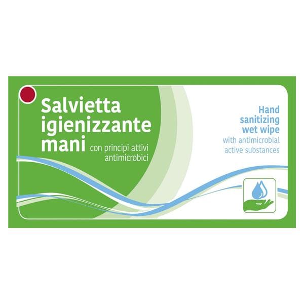SALVIETTE IGIENIZZANTI PER MANI (AD ESAURIMENTO) - Salvietta 7 x 14 cm (stesa 19 x 19 cm) - 300 pz.