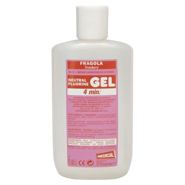 GEL DI FLUORO DA 250 ML - NEUTRO gusto fragola