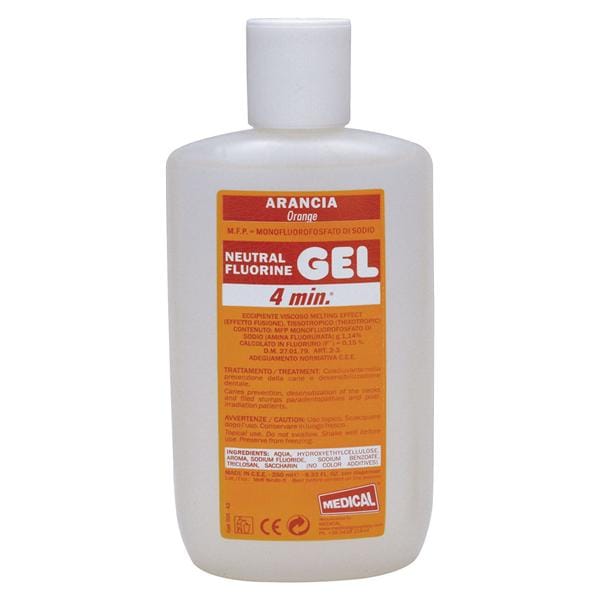 GEL DI FLUORO DA 250 ML - NEUTRO gusto arancia