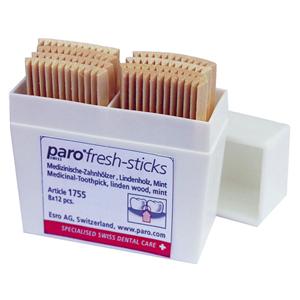 STUZZICADENTI IN LEGNO FRESH-STICKS - Confezione da 96 pz.
