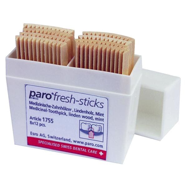 STUZZICADENTI IN LEGNO FRESH-STICKS - Confezione da 96 pz.
