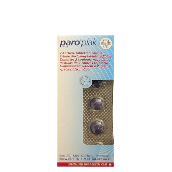 COMPRESSE PARO PLAK - 10 compresse bi-colore rosso/blu