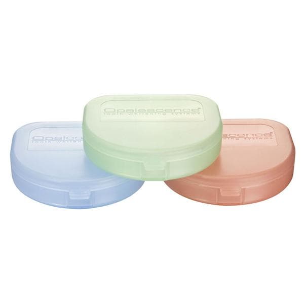 ASTUCCI PER MASCHERINE OPALESCENCE - 20 pz. (6 blu, 7 verdi, 7 rosa) h. cm 1,5