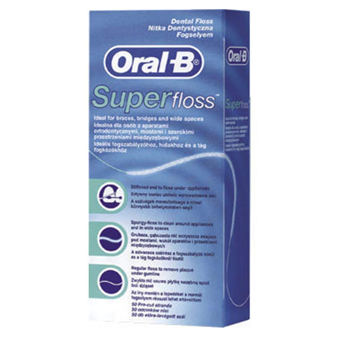 SUPERFLOSS - Dispenser da 50 fili pretagliati - 12 pz.