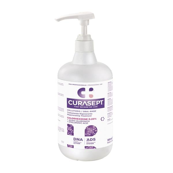 CURASEPT 0,20% ADS+DNA (Trattamento RIGENERANTE) - 4 flaconi da 900 ml cad. e 2 dispenser
