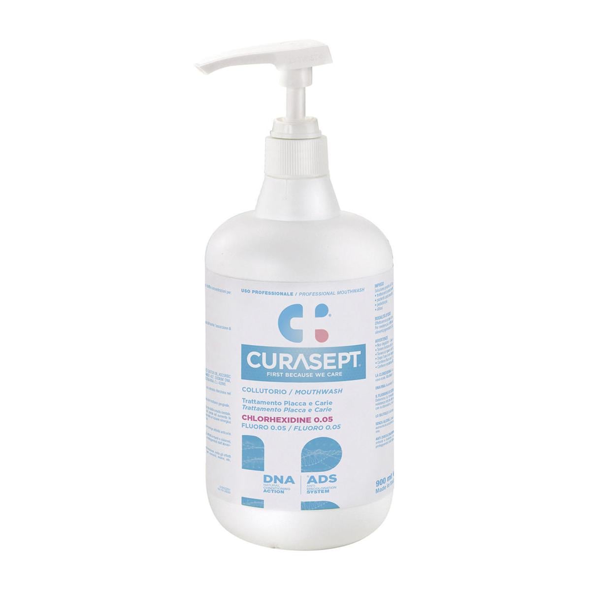 CURASEPT 0,05% ADS+DNA (Trattamento PLACCA E CARIE) - Flacone da 900 ml