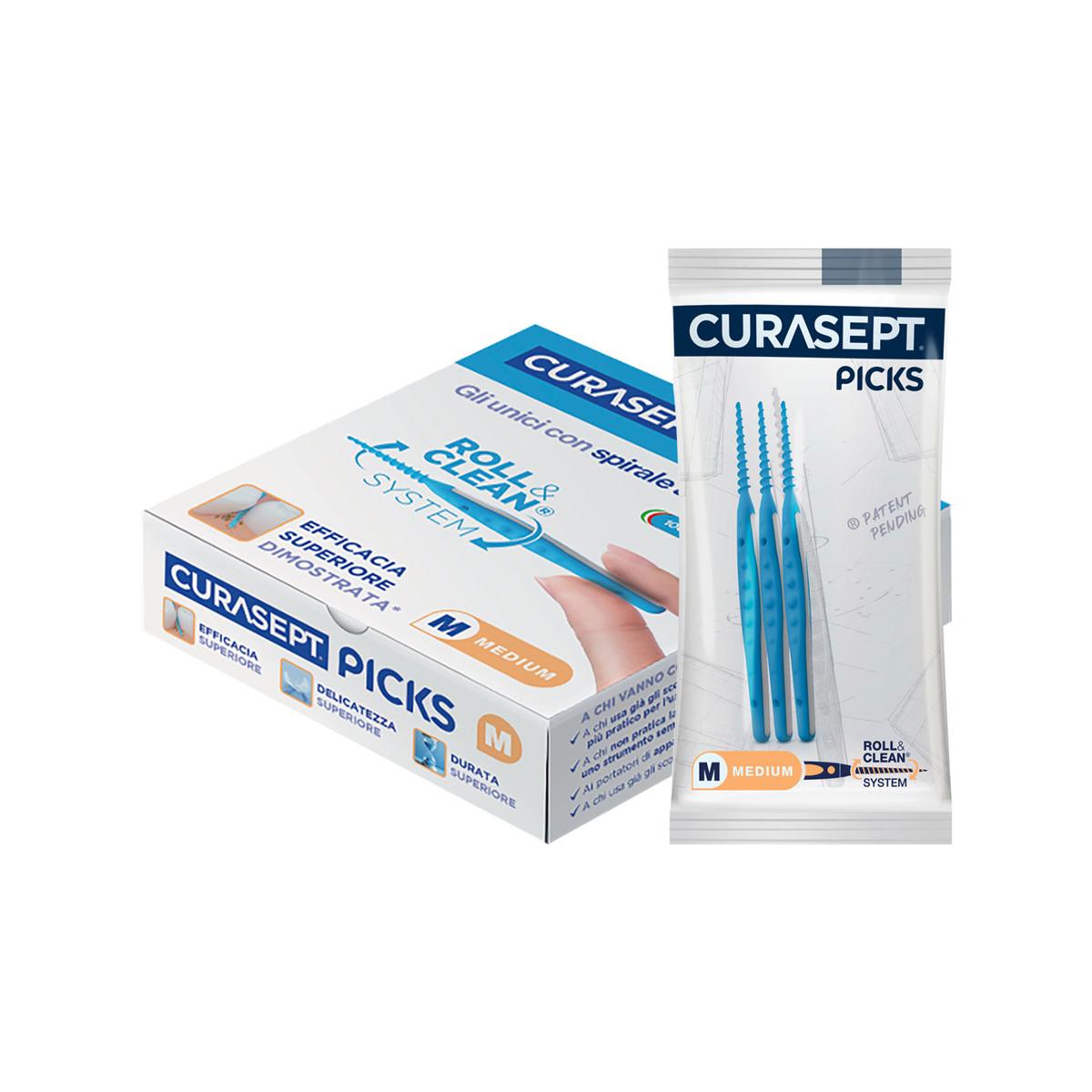 CURASEPT PICKS - Misura MEDIUM Refill 50 bustine x 3 pz.