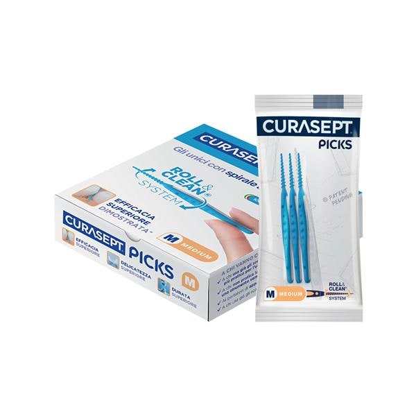 CURASEPT PICKS - Misura MEDIUM Refill 50 bustine x 3 pz.
