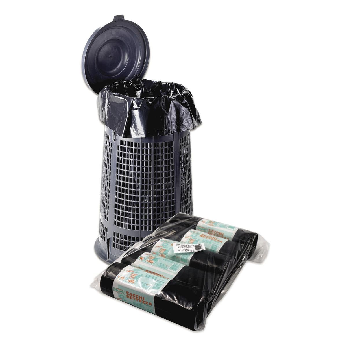 SACCHETTI CONDOMINIALI CON LEGACCIO - Misura cm 70x110 - Nero