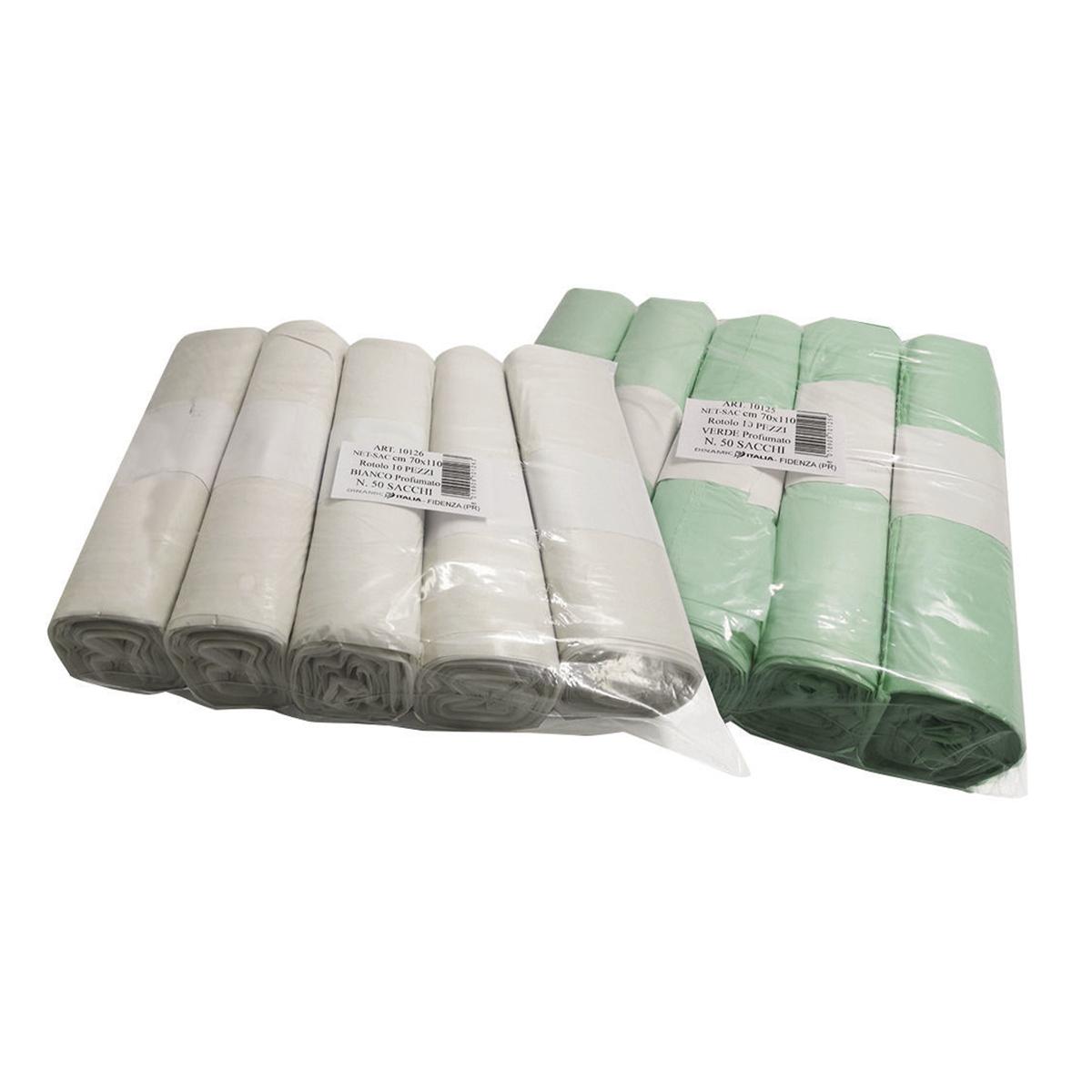 SACCHETTI CONDOMINIALI CON LEGACCIO - Misura cm 70x110 - Verde profumato