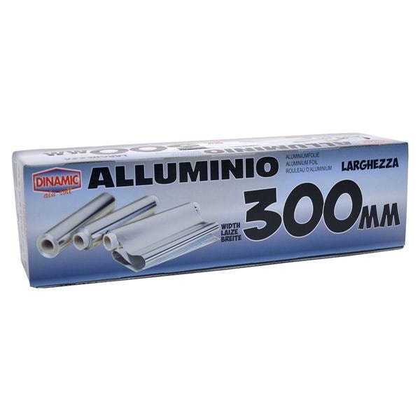 PELLICOLA TRASPARENTE E ALLUMINIO IN ROTOLO - Alluminio - rotolo cm 30x150 metri