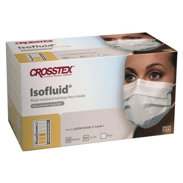 MASCHERINA ISOFLUID STANDARD - Azzurre - Confezione da 50 pz.