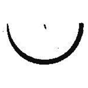 SUTURE IN NYLON NERO - Calibro 3/0 - Filo 45 cm - AH-16 cilindrico tondo - 1/2 cerchio - intrecciato -16 mm - 12 pz.