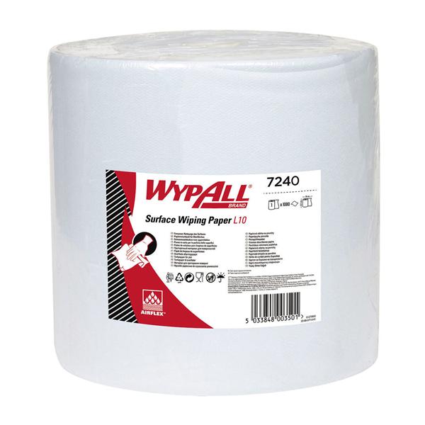 ASCIUGATUTTO WYPALL L 10 EXTRA - 1000 STRAPPI - Azzurro - Confezione da 1 bobina.