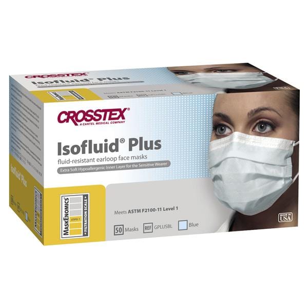 MASCHERINA ISOFLUID PLUS - Azzurre - Confezione da 50 pz.