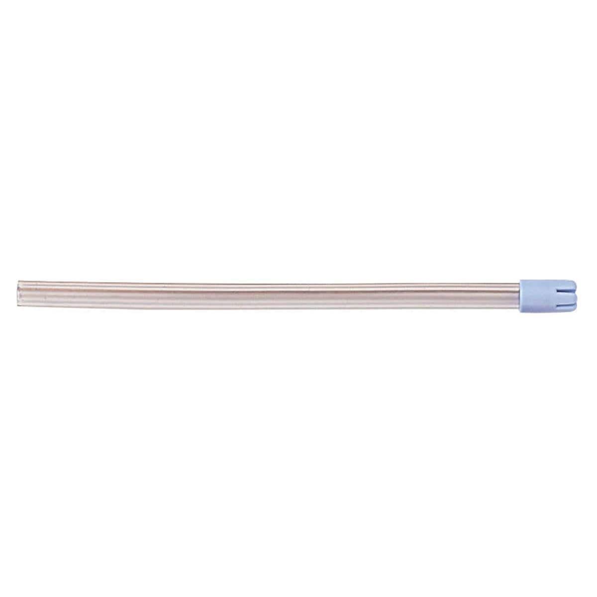 ASPIRASALIVA 14,5 cm - Trasparente con cappuccio fisso azzurro - 1000 pz