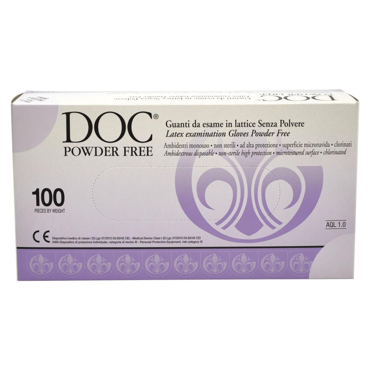 GUANTI CLORINATI BIANCHI POWDER FREE - 1 scatola - LARGE