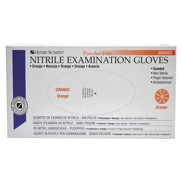 GUANTI NITRILE COLORATI E PROFUMATI - X-SMALL- Arancione