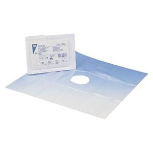 TELI STERILI PVC STERI DRAPE - Misura cm 40x40 (foro tondo Ø cm 6,5). - Confezione da 10 teli in busta singola.