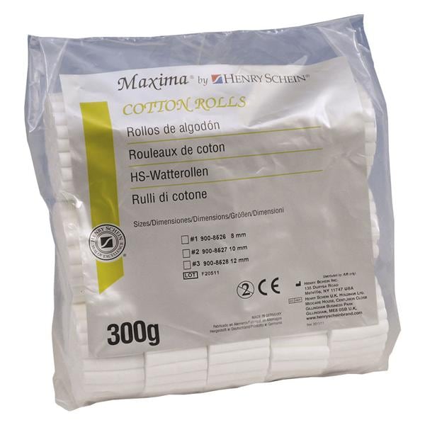MAXIMA RULLI SALIVARI COMPACT (tipo compatto) - Misura 1 (Ø mm 8) - circa 870 pz.