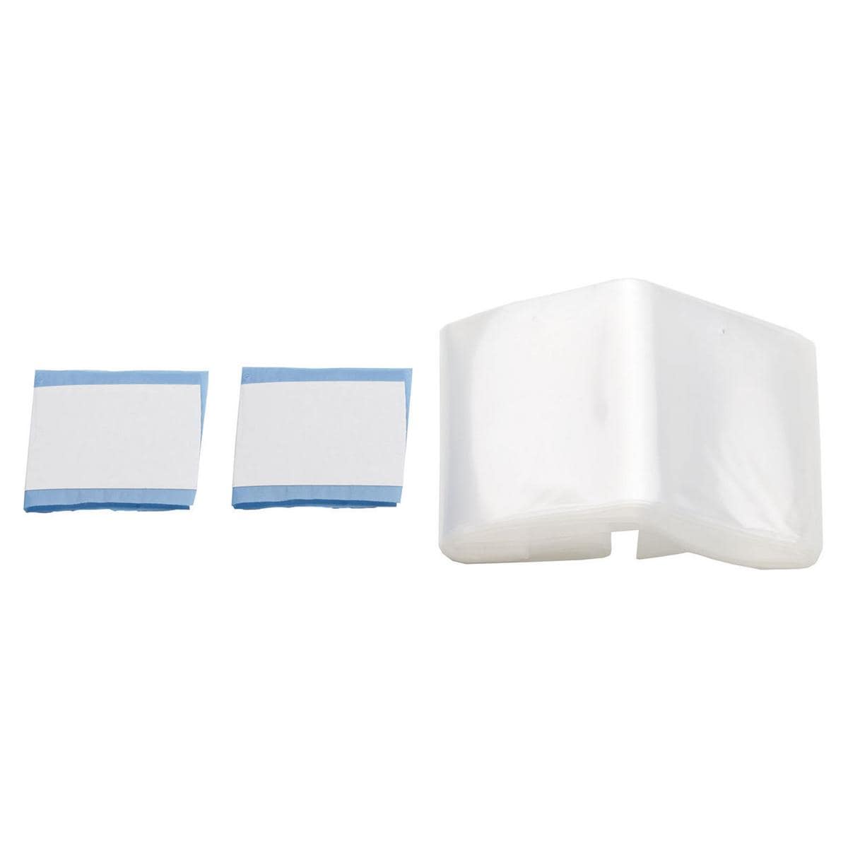 GUAINE STERILI CON ADESIVI - Misura 120 x 7 cm + 2 Adesivi - Bianco - 50 pz