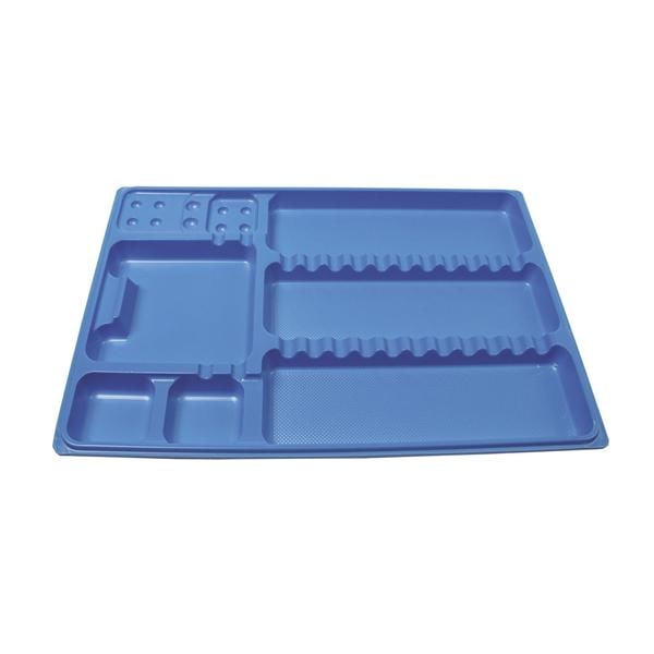 DISPOSABLE TRAYS STANDARD - Azzurro - 400 pz