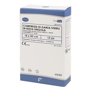 COMPRESSE DI GARZA - Misura cm 18X40 - STERILI - Confezione da 12 pz. in busta singola (ad esaurimento)
