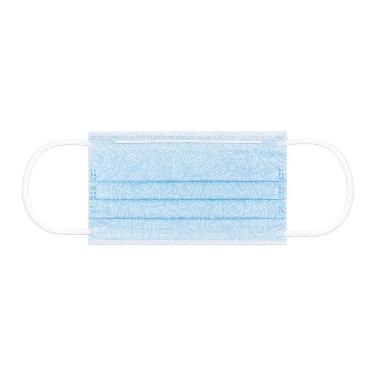 MASCHERINE PROTECTION GRAFFITI - Azzurro graffiti - 50 pz