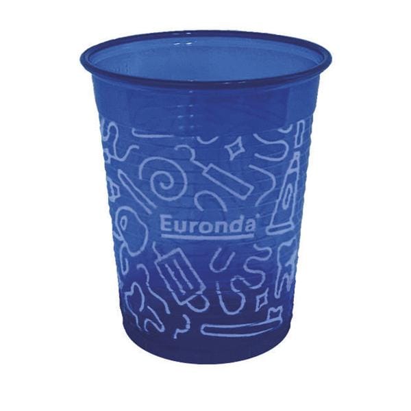 BICCHIERI IN PLASTICA GRAFFITI - Azzurro - 50 bicchieri