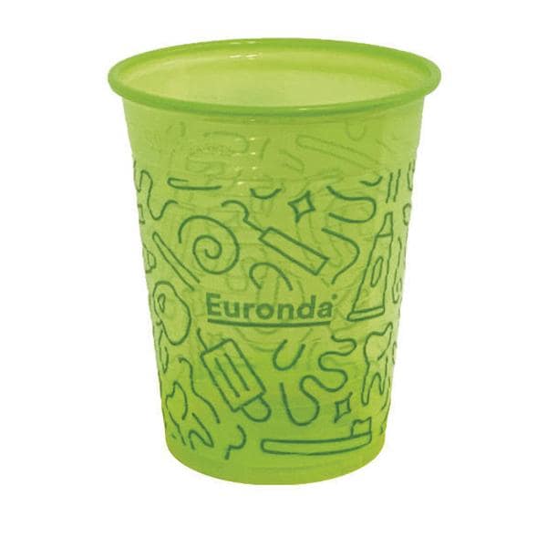 BICCHIERI IN PLASTICA GRAFFITI - Lime - 50 bicchieri