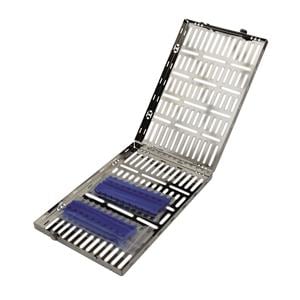 CASSETTE PORTASTRUMENTI - Per 20 strumenti (4 rastrelliere + 2 blocca strumenti) - Misura mm 279 x 182,5 x 32