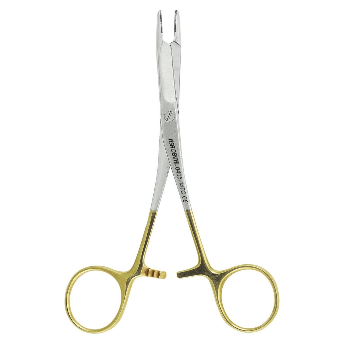 PORTA AGHI OLSEN HEGAR CON FORBICI - Diritto 14 cm (0405-14TC)
