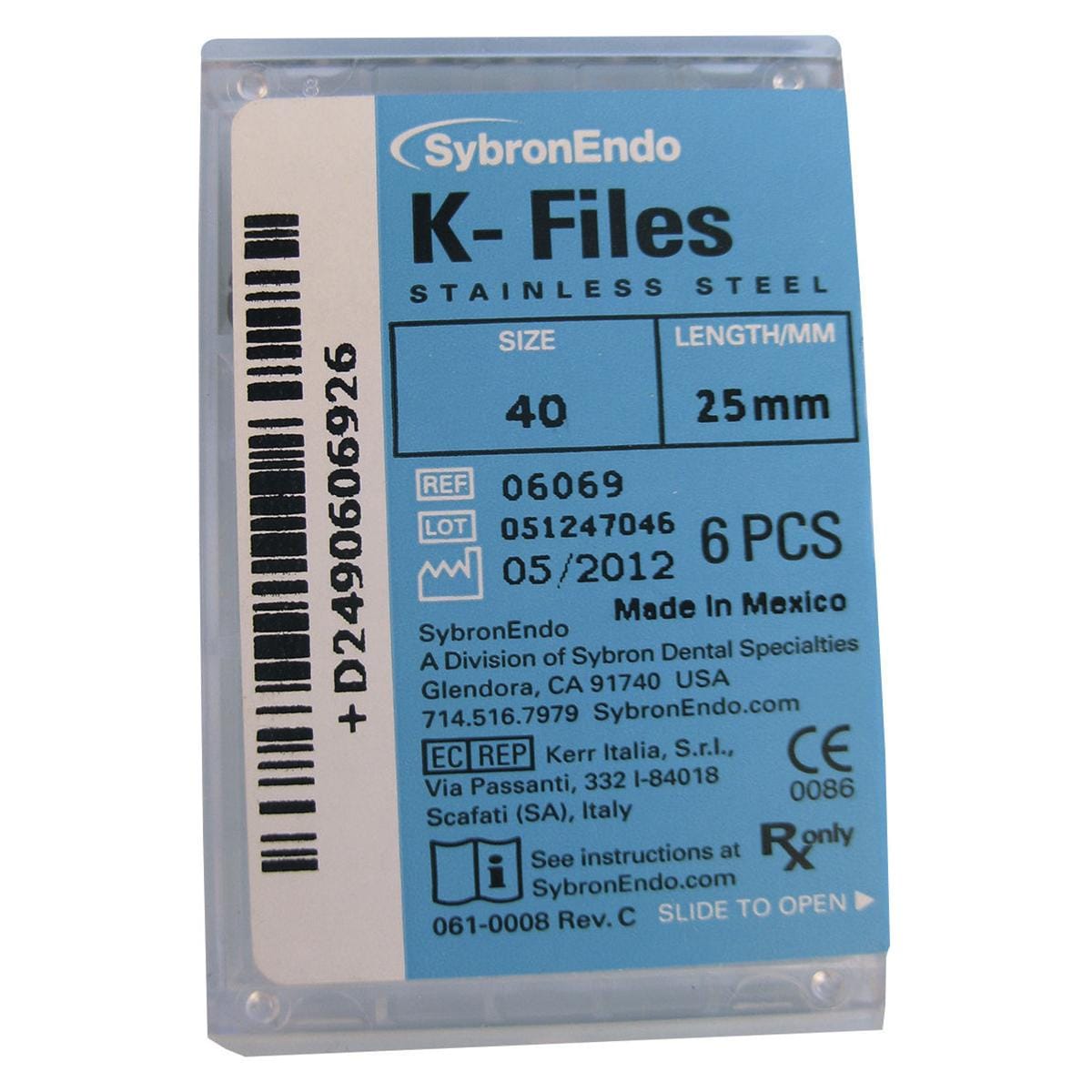 STRUMENTARIO CANALARE K-FILES - ISO 06 - rosa