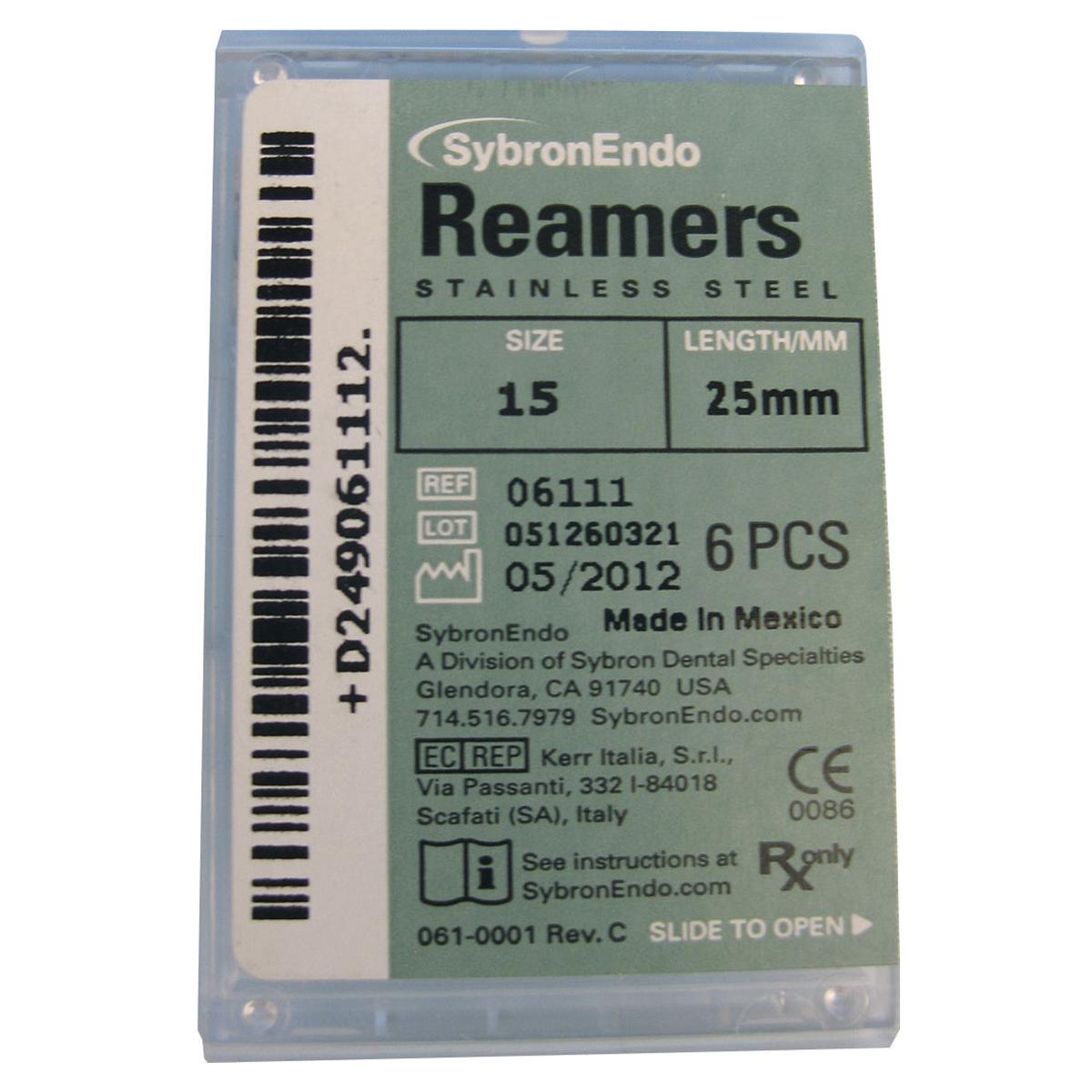 STRUMENTARIO CANALARE REAMERS - ISO 20 - giallo