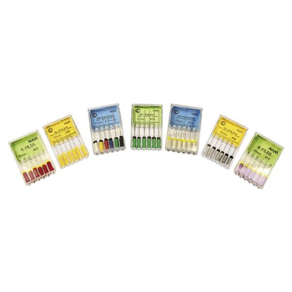 STRUMENTARIO CANALARE TRADIZIONALE H-FILES ASSORTIMENTI - Assortimento 15/40 - lunghezza 31 mm