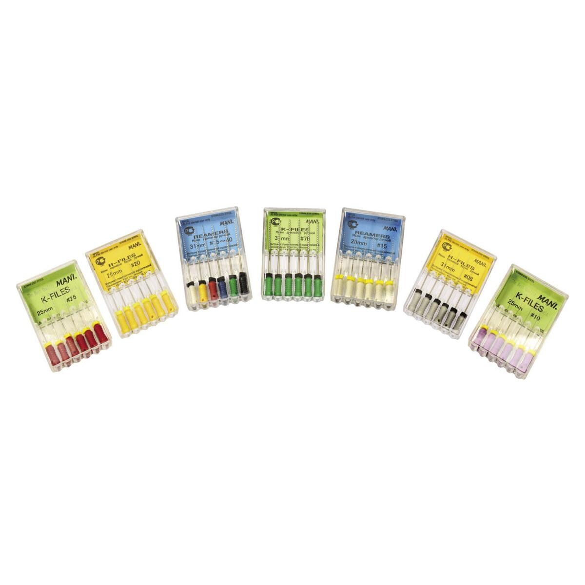 STRUMENTARIO CANALARE TRADIZIONALE H-FILES ASSORTIMENTI - Assortimento 45/80 - lunghezza 25 mm