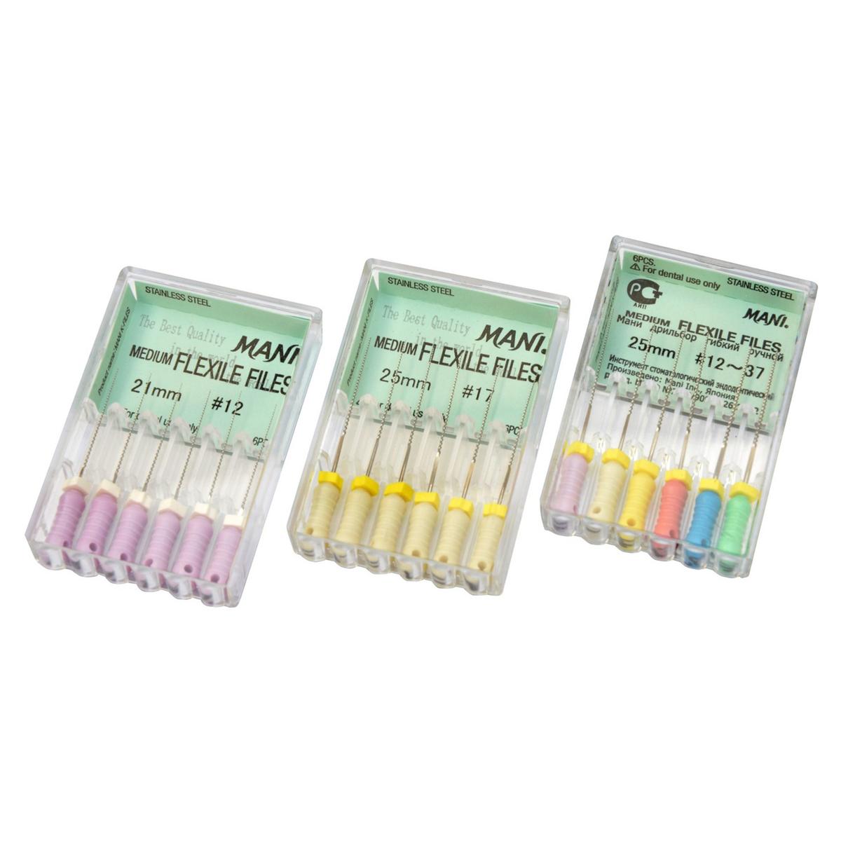 FLEXILE MEDIUM FILES - ISO 22 - giallo - lunghezza 25 mm